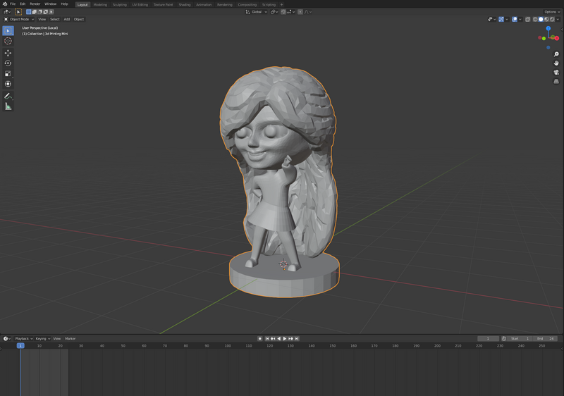 3 D Printable Character